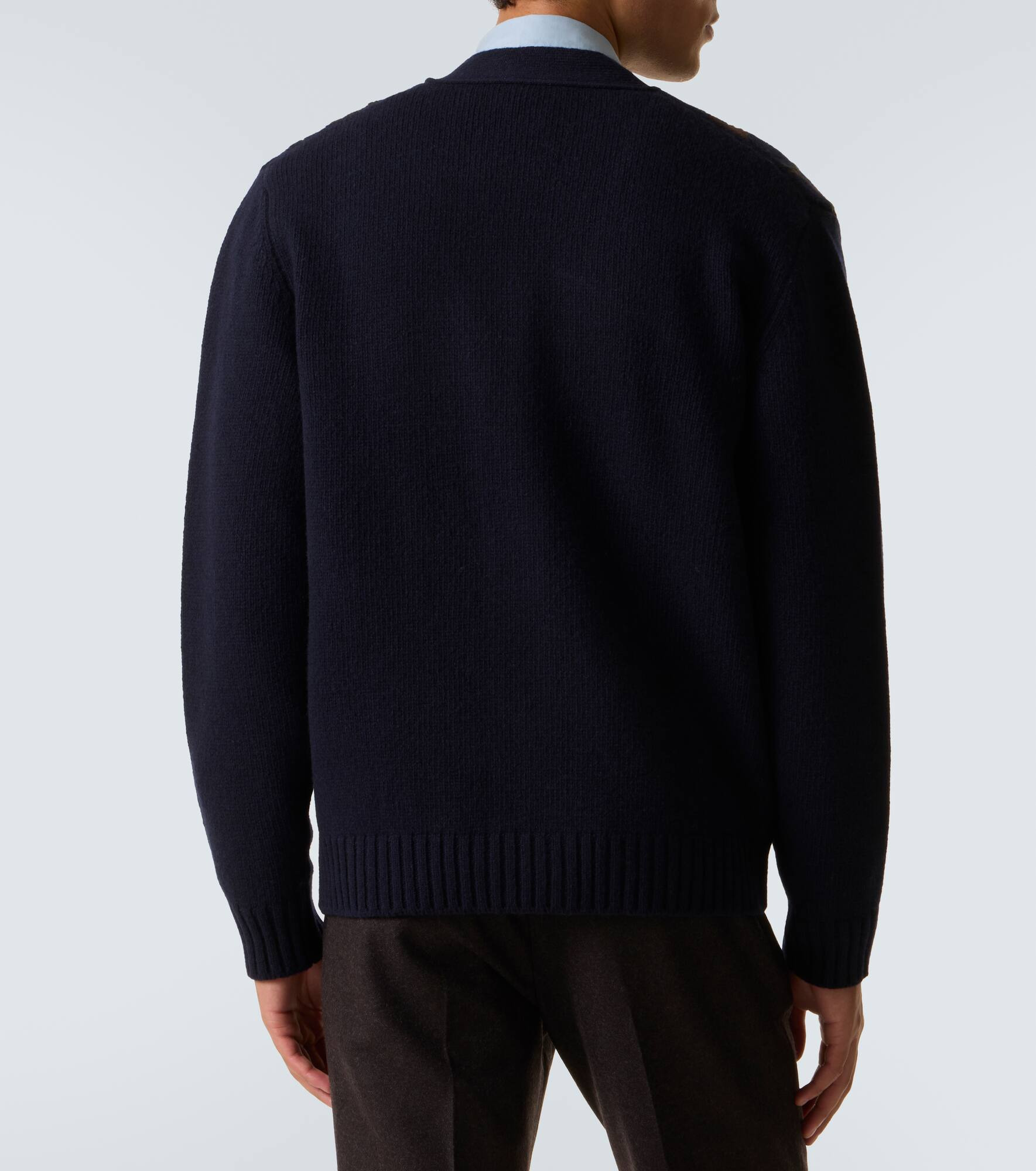 Argyle wool cardigan - 4