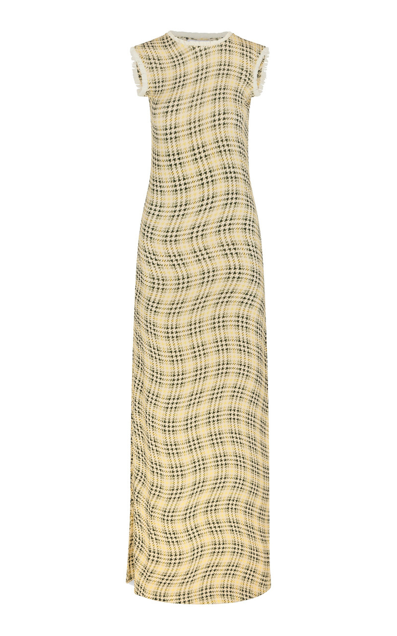 Tartan-Plaid Jersey Maxi Dress plaid 1