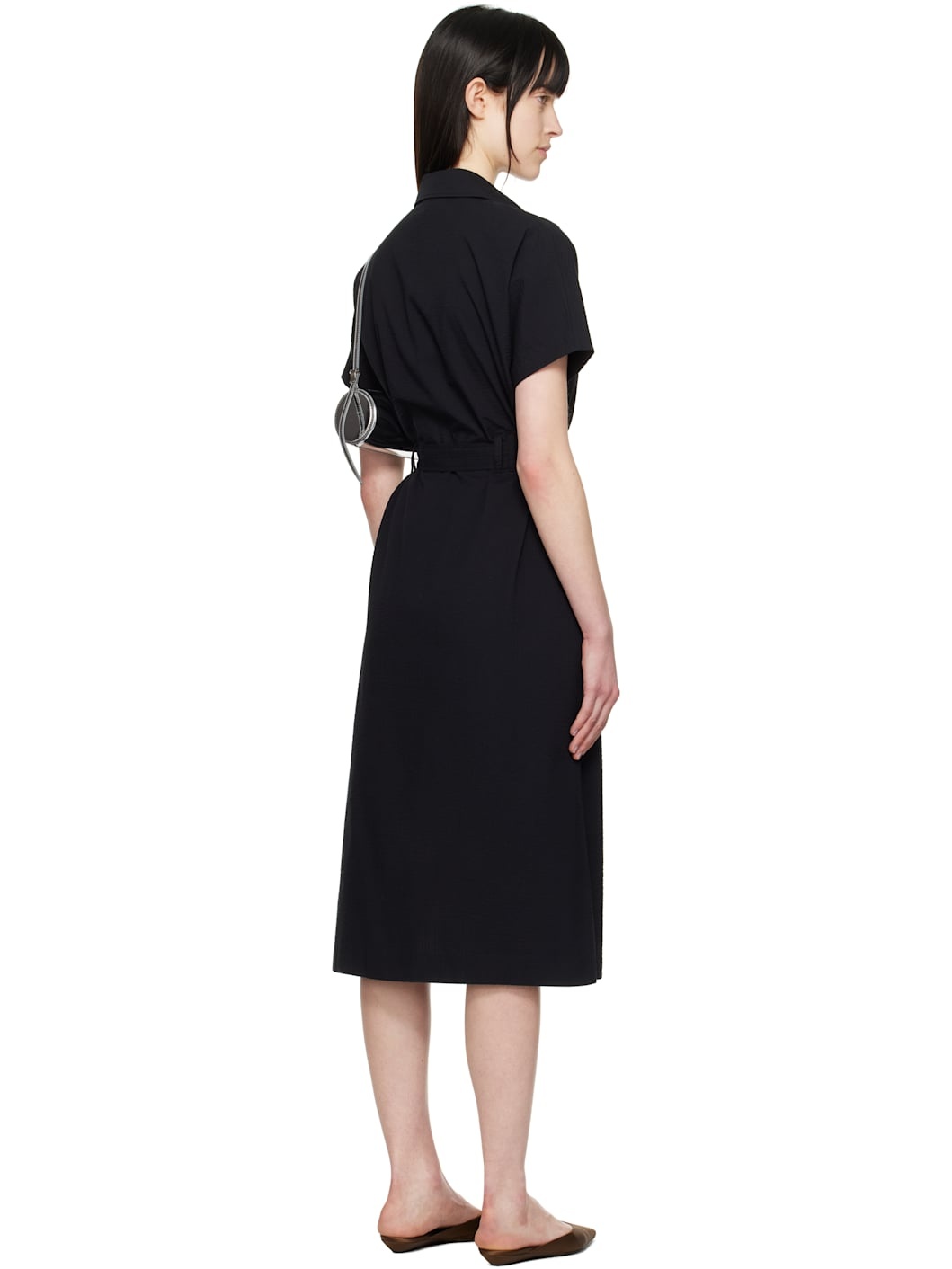 A. P.C. Black New Drew Midi Dress - 3