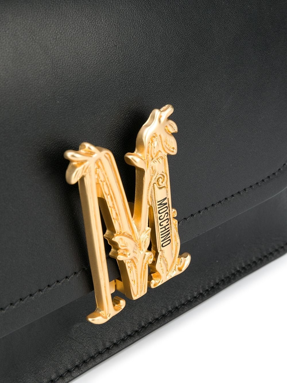 monogram plaque shoulder bag - 4