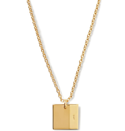 A.P.C. Logo-Engraved Gold-Tone Necklace outlook