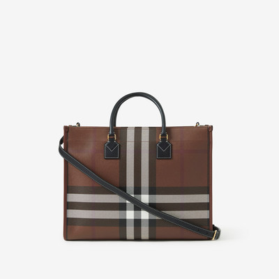 Burberry Check and Leather Medium Freya Tote outlook