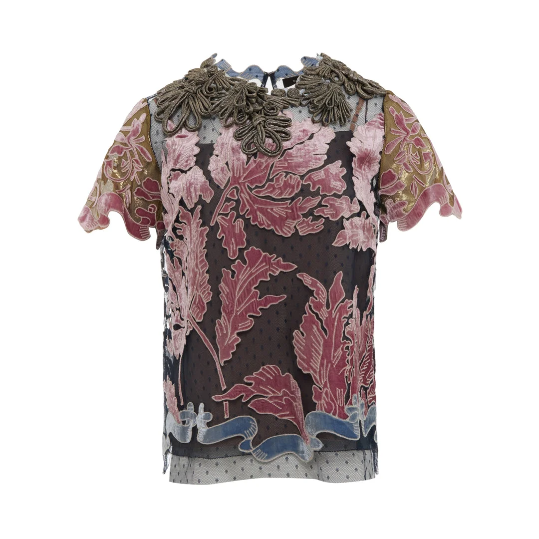 Saluna Floral Print Sleeveless Blouse - 1