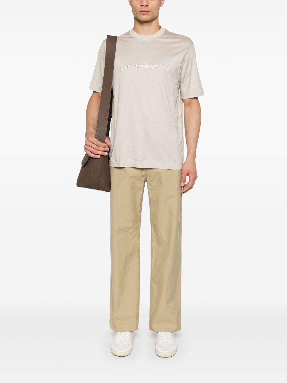 logo-embroidered T-shirt - 2