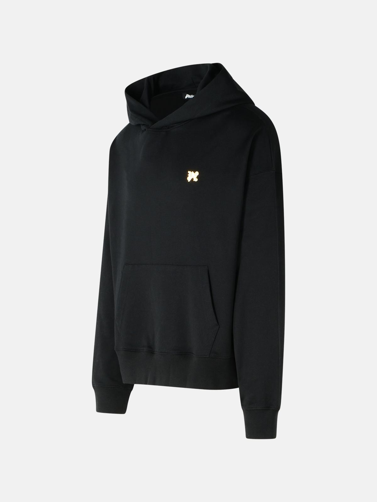 BLACK COTTON SWEATSHIRT - 2