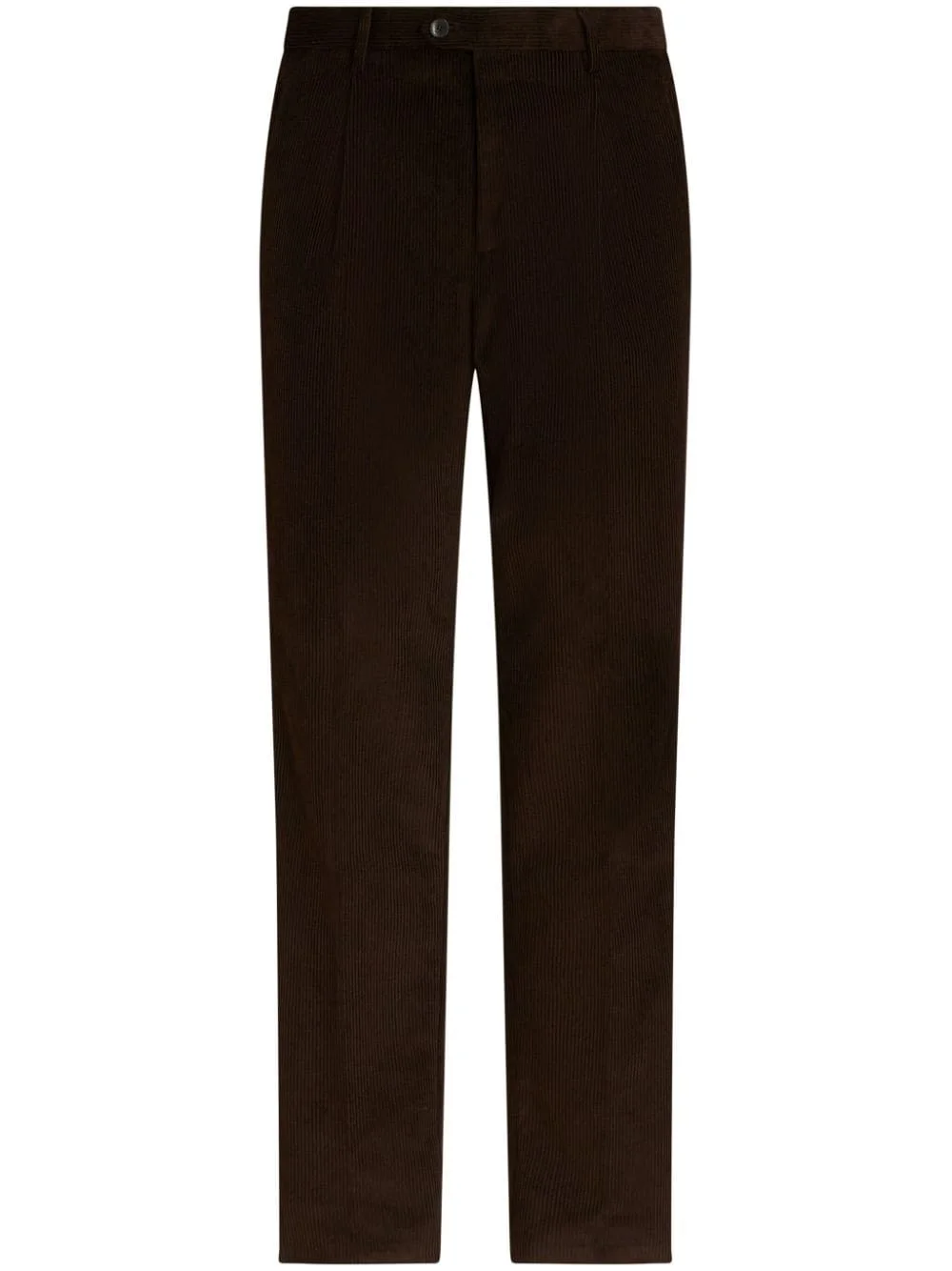 floral-stripe corduroy trousers - 1