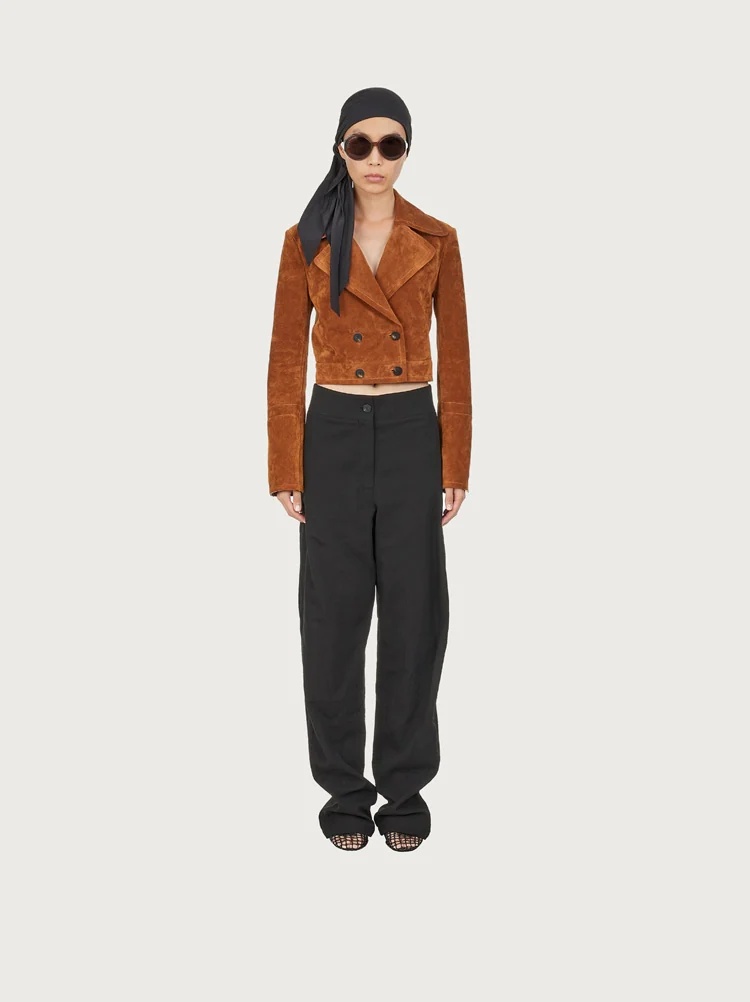 SUEDE CROPPED JACKET - 3