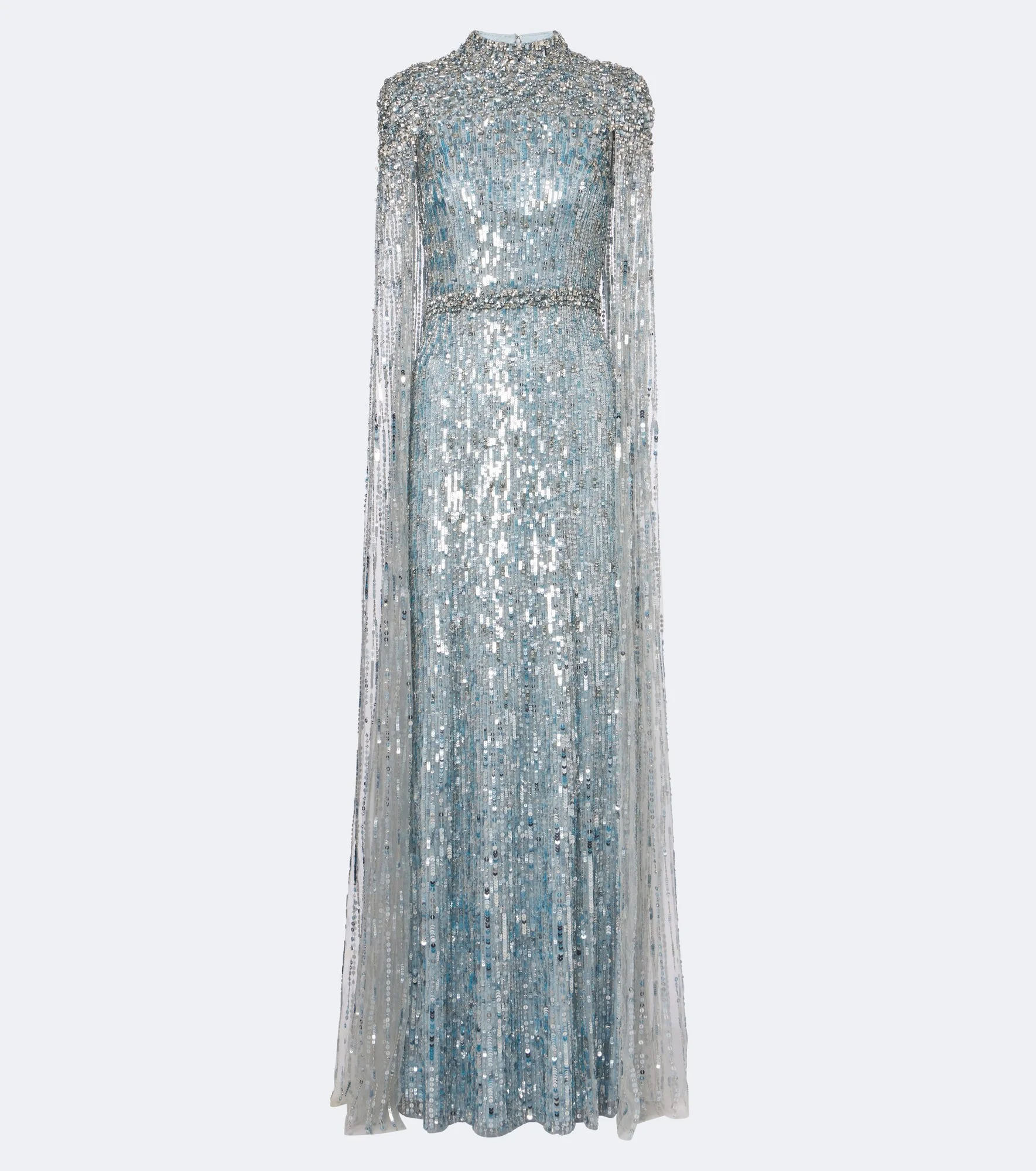 Opera embellished caped gown - 1