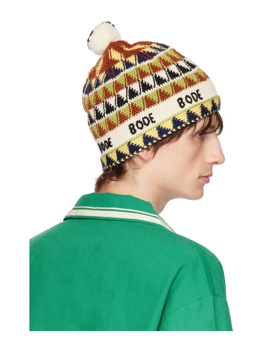 Multicolor Delta Jacquard Beanie - 3