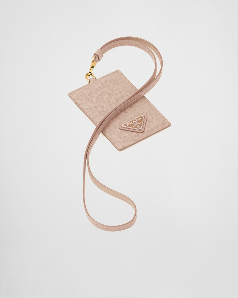 Saffiano Leather Badge Holder 1