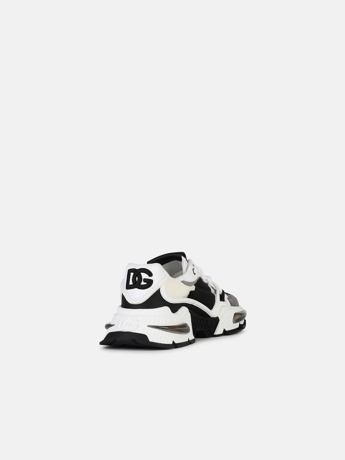 AIRMASTER GRAY AND BLACK LEATHER BLEND SNEAKERS - 3