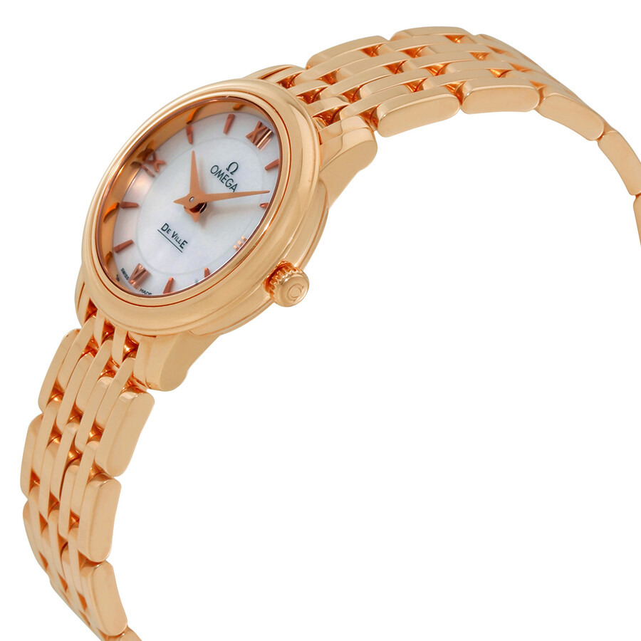Omega De Ville Prestige Mother of Pearl Dial Ladies Watch 42450246005002 - 2