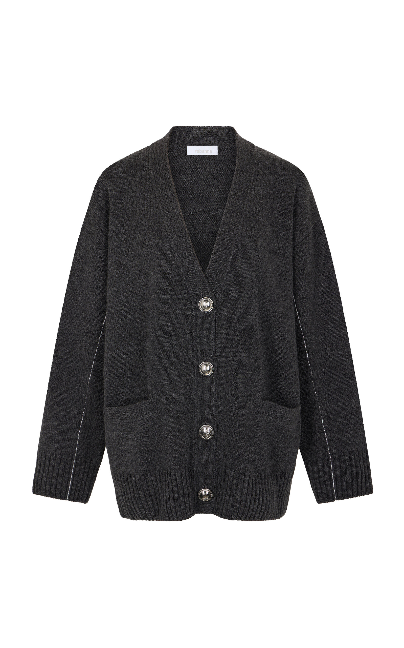 Wool-Cashmere Cardigan dark grey - 1
