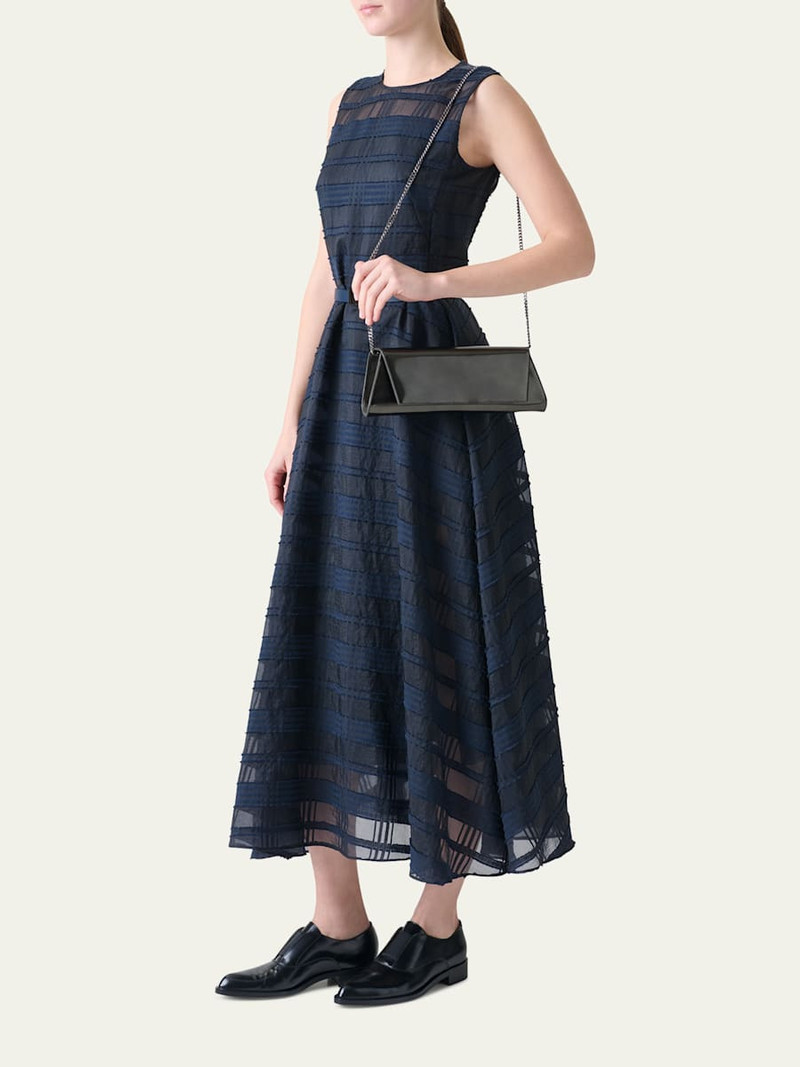 AKRIS Anouk Mirrored Leather Small Clutch Bag outlook