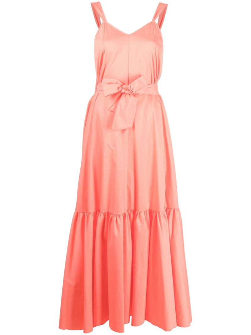 tied-waist tiered dress 1