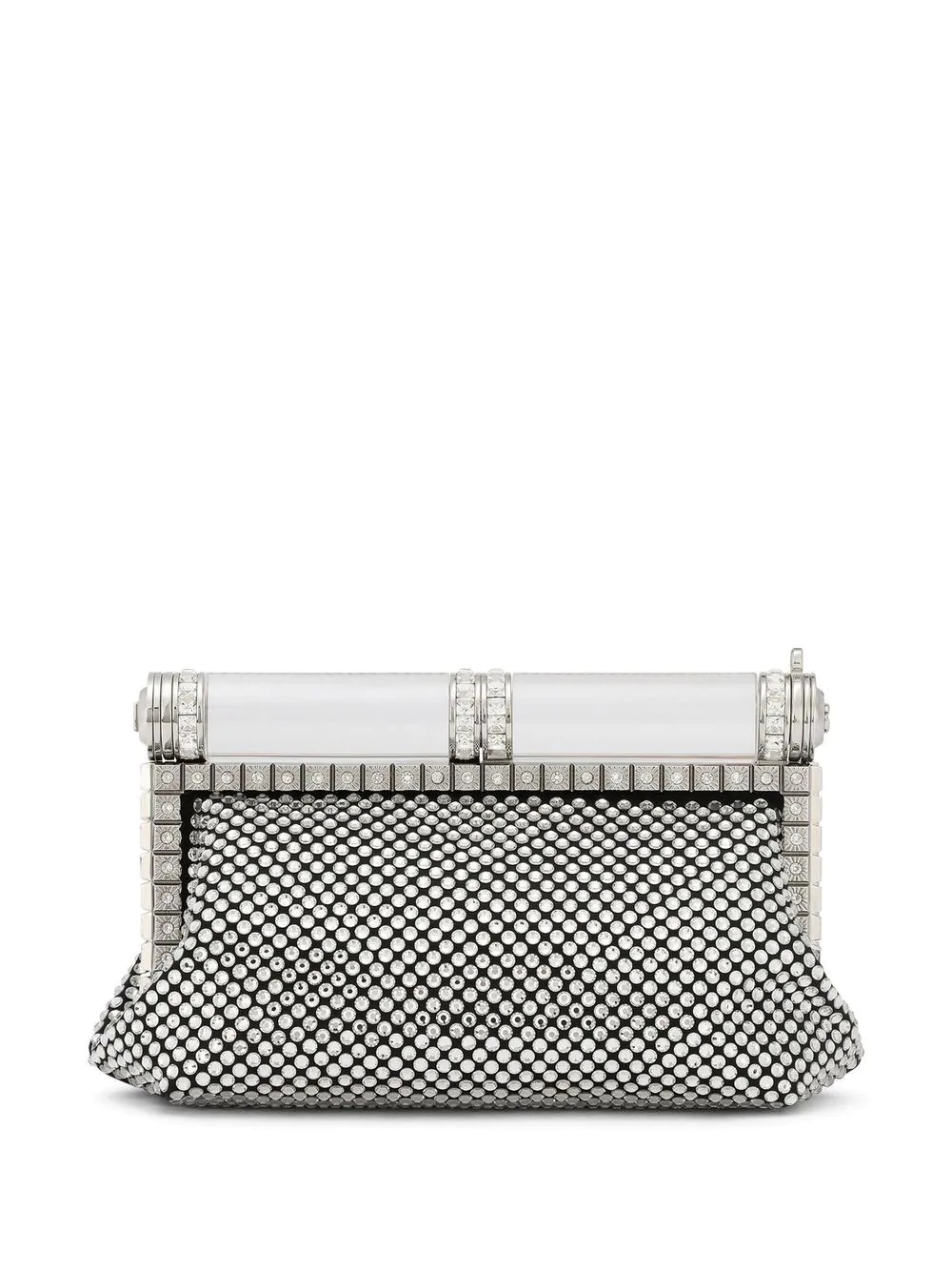 crystal-embellished clutch bag - 3