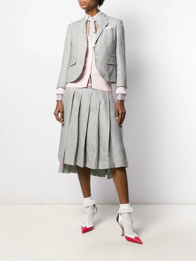 Thom Browne sheer mid-length shirt dress outlook