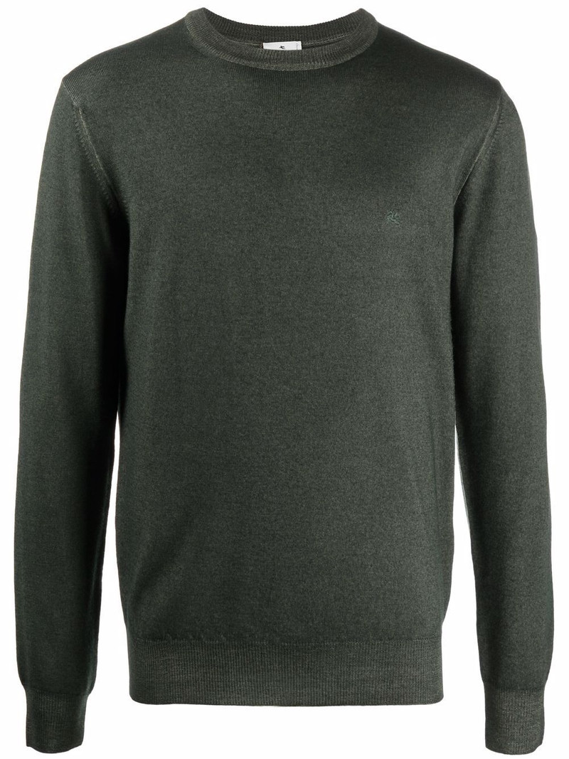 embroidered-logo jumper 1