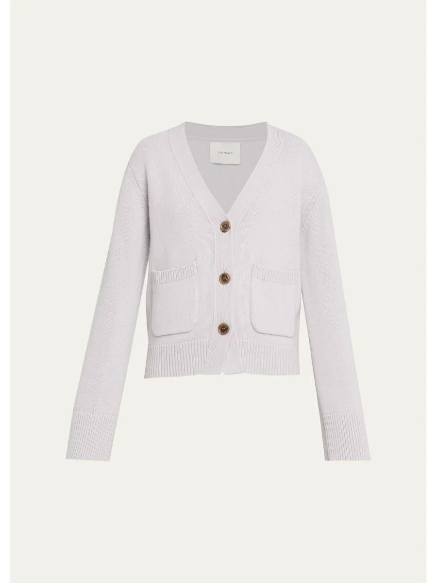 Danni Cashmere V-Neck Cardigan - 1