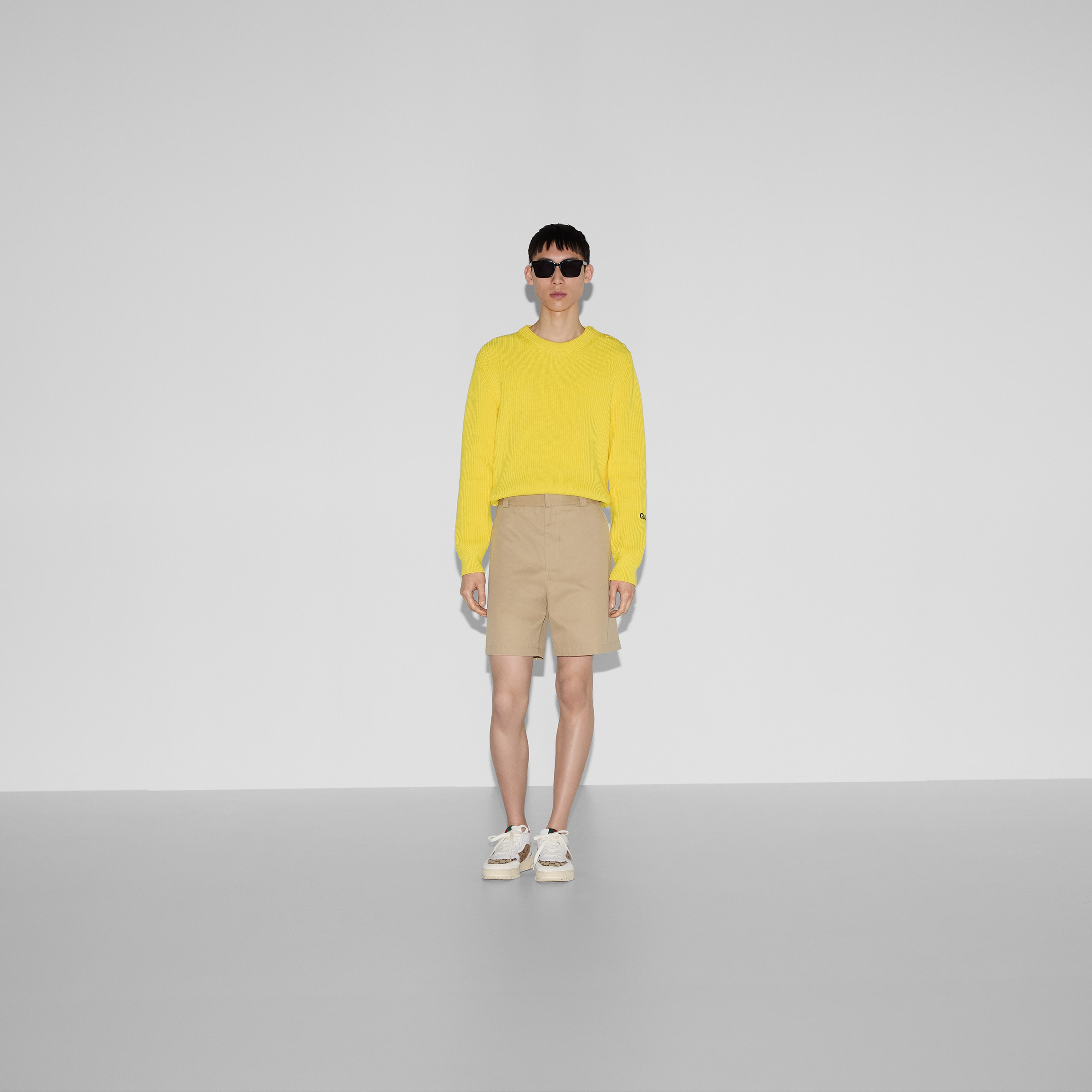 Double cotton twill shorts with Web - 2