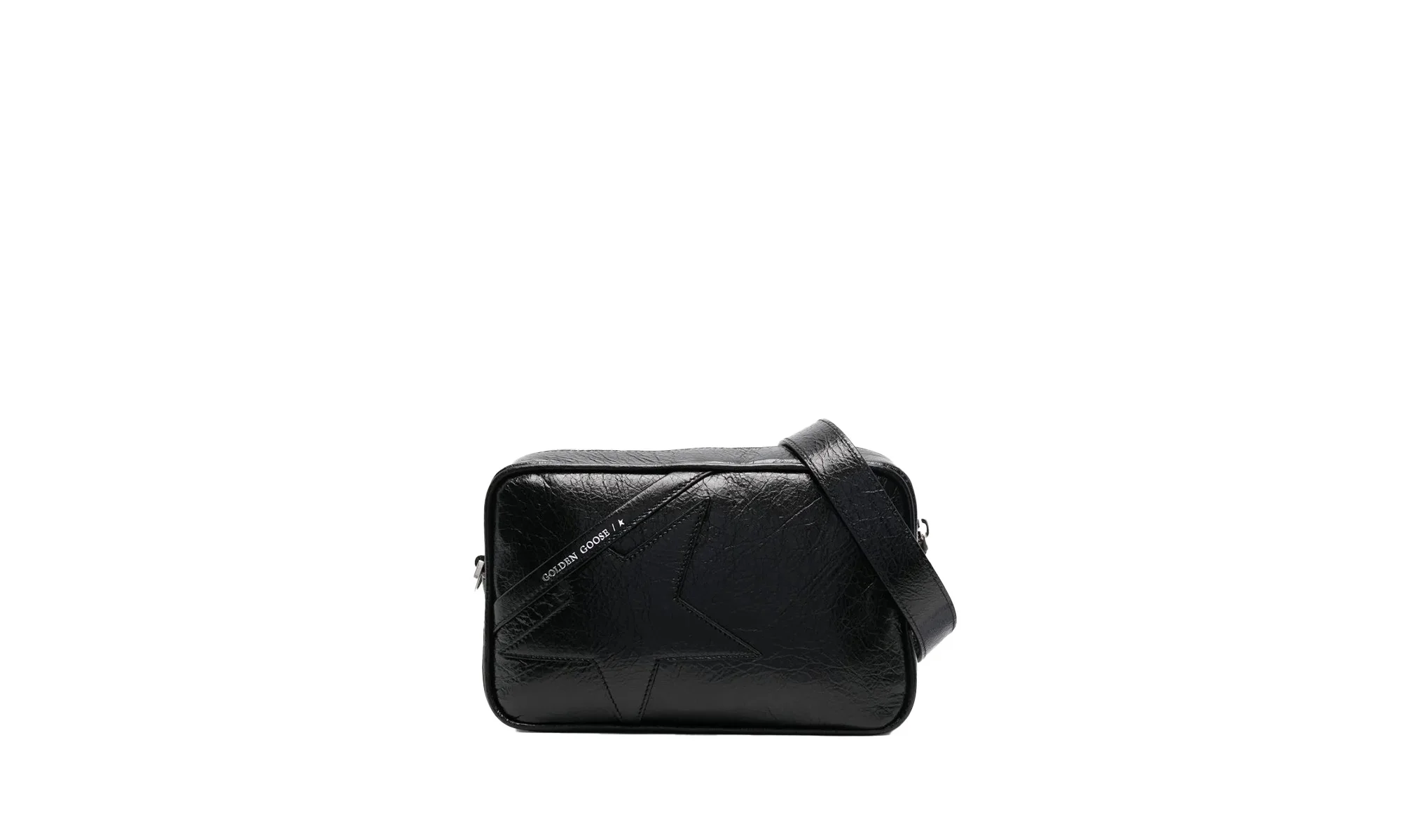 Star Bag Wrinkled Lamb Leather Body and Star "Black" - 1