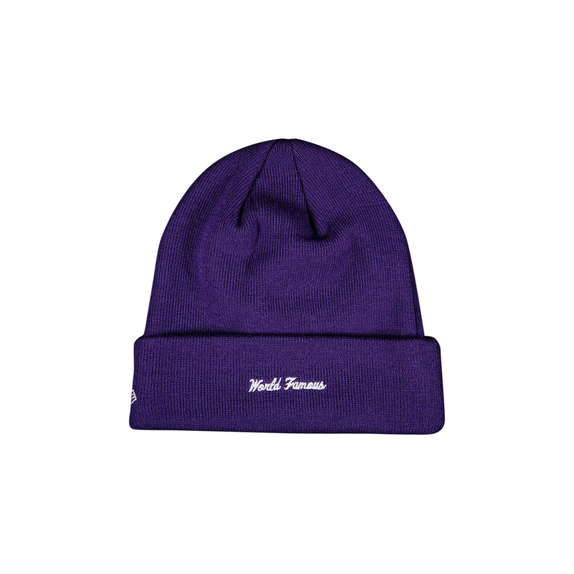Supreme Supreme x New Era Cross Box Logo Beanie Purple REVERSIBLE