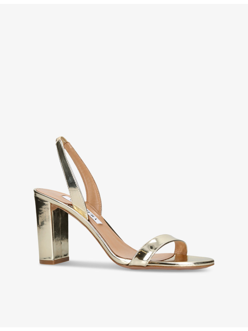 So Nude block-heel leather sandals - 3