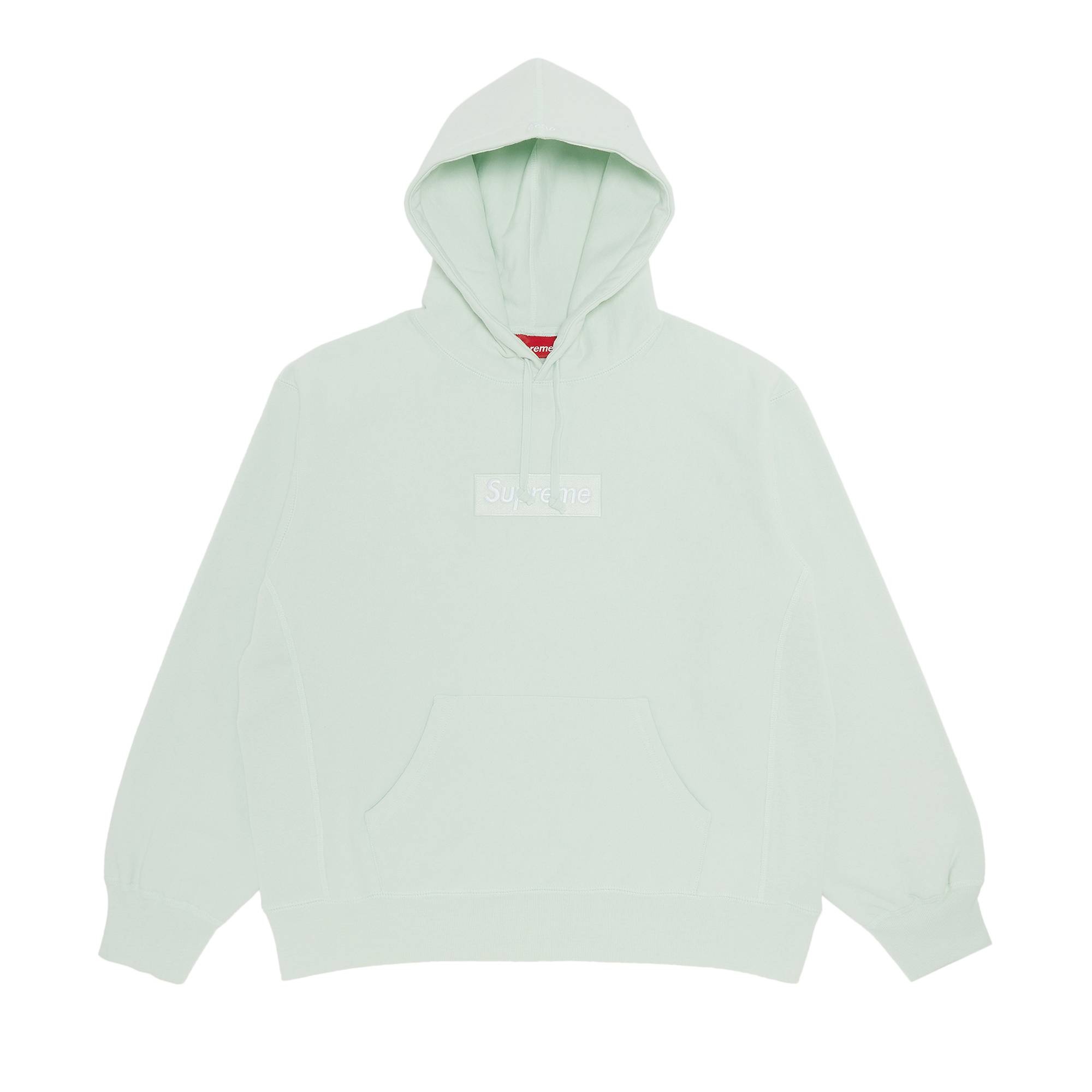 Supreme Box Logo Hooded Sweatshirt 'Light Green' - 1