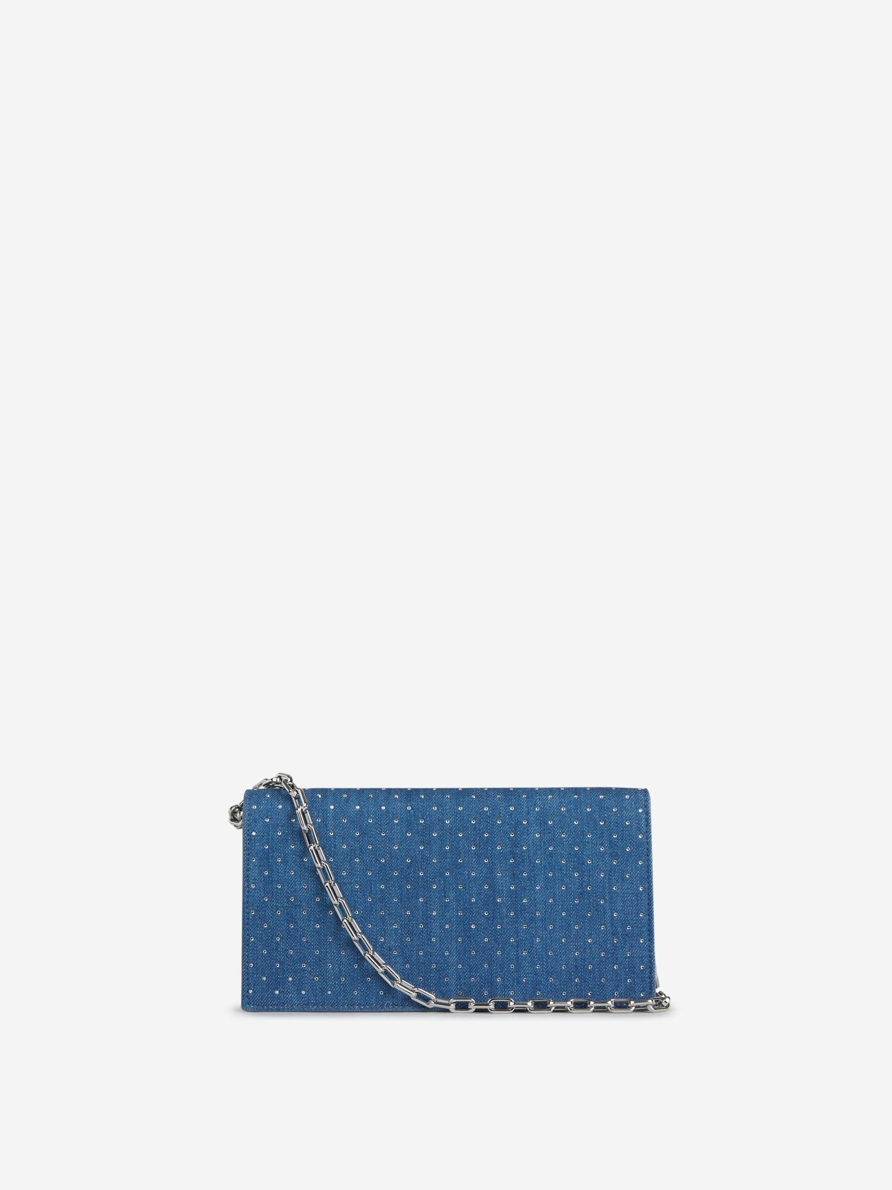 DENIM RHINESTONE CLUTCH 3
