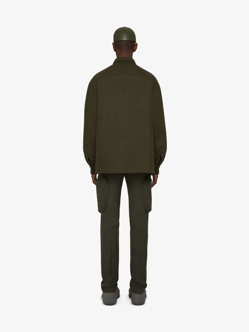 OVERSHIRT IN EMBROIDERED MILITARY FLANNEL 4