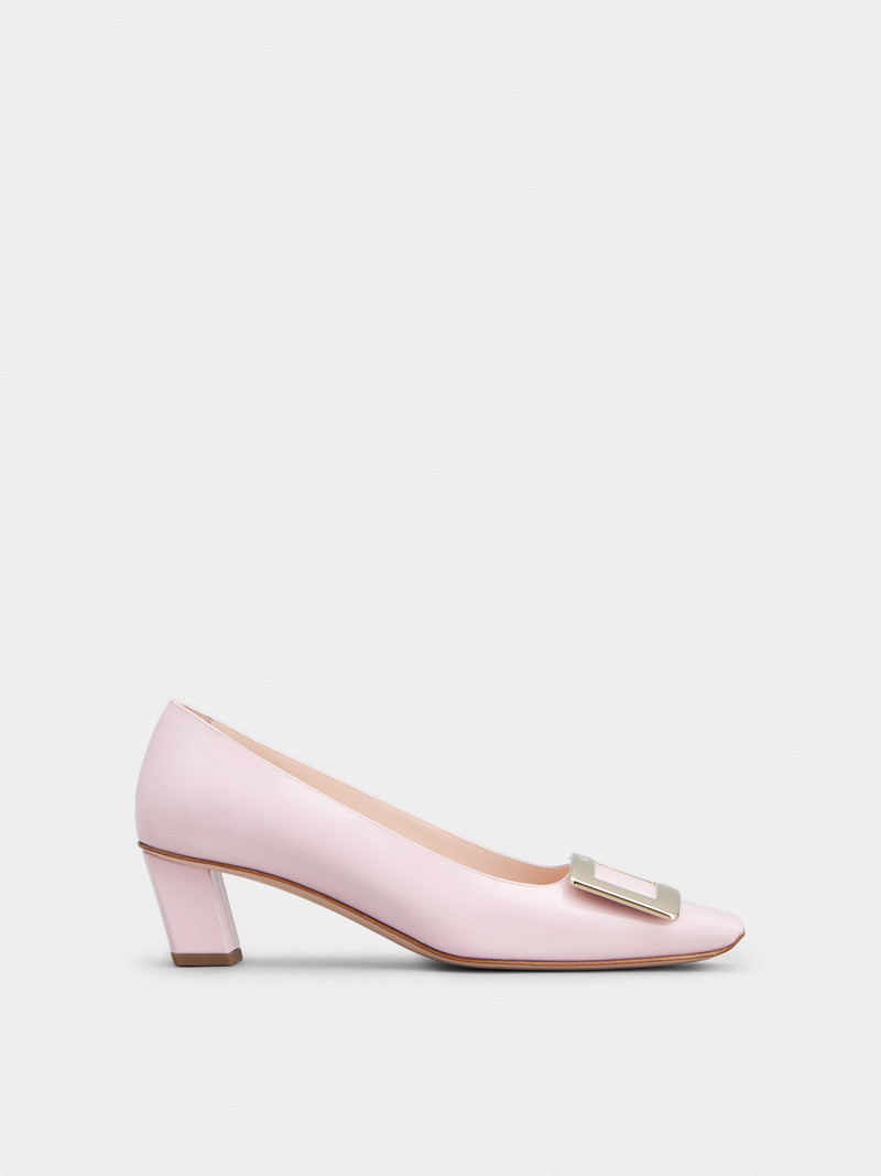Belle Vivier Metal Buckle Pumps in Patent Leather - 1