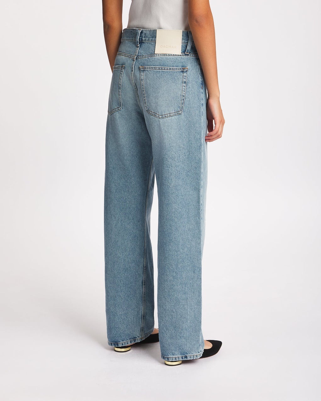 Jeans Loose Fit Dark Blue Denim Light blue - 4