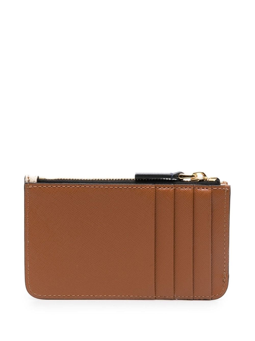 colour-block calf leather purse - 2