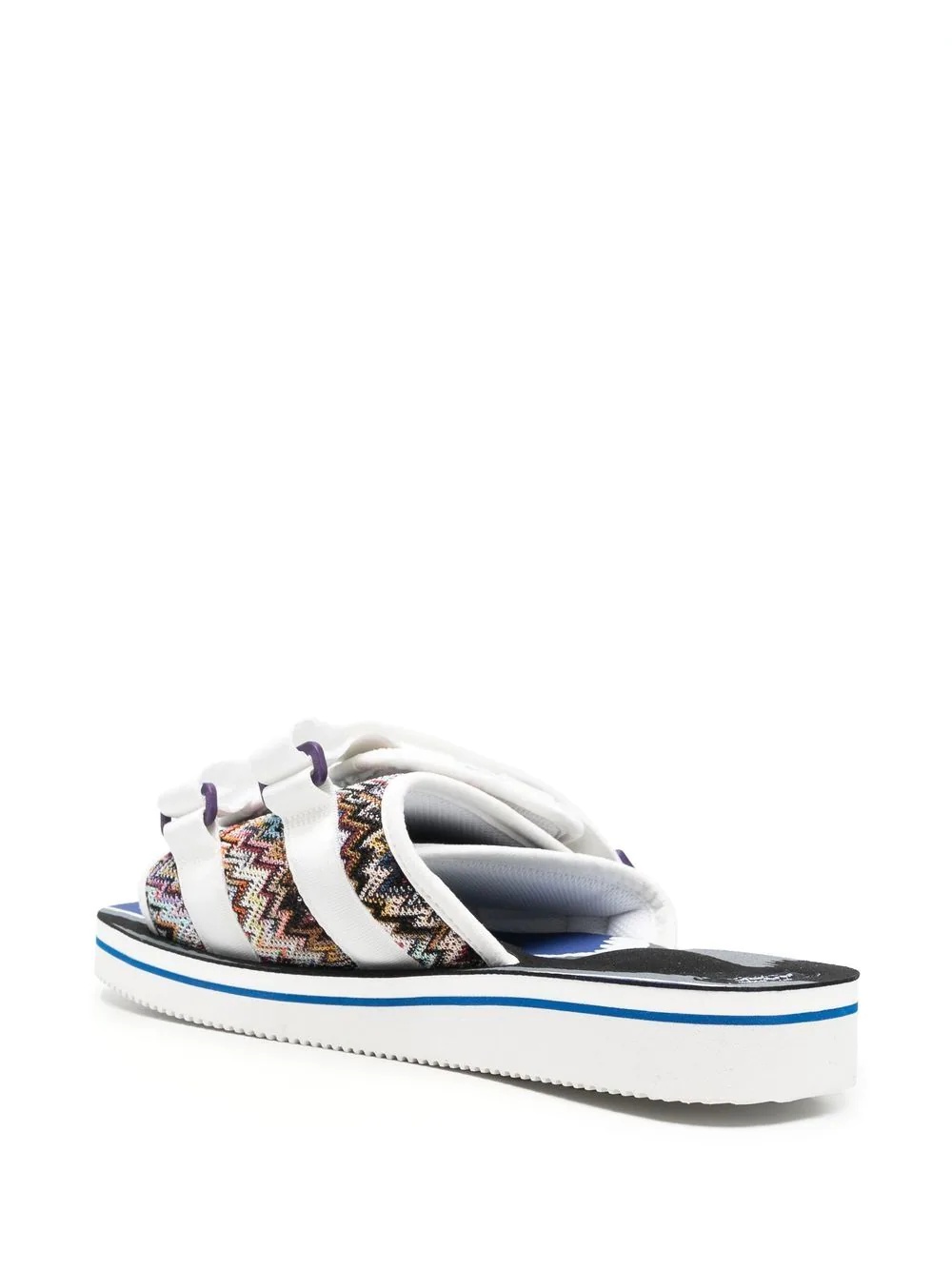 double touch-strap panelled slides - 3