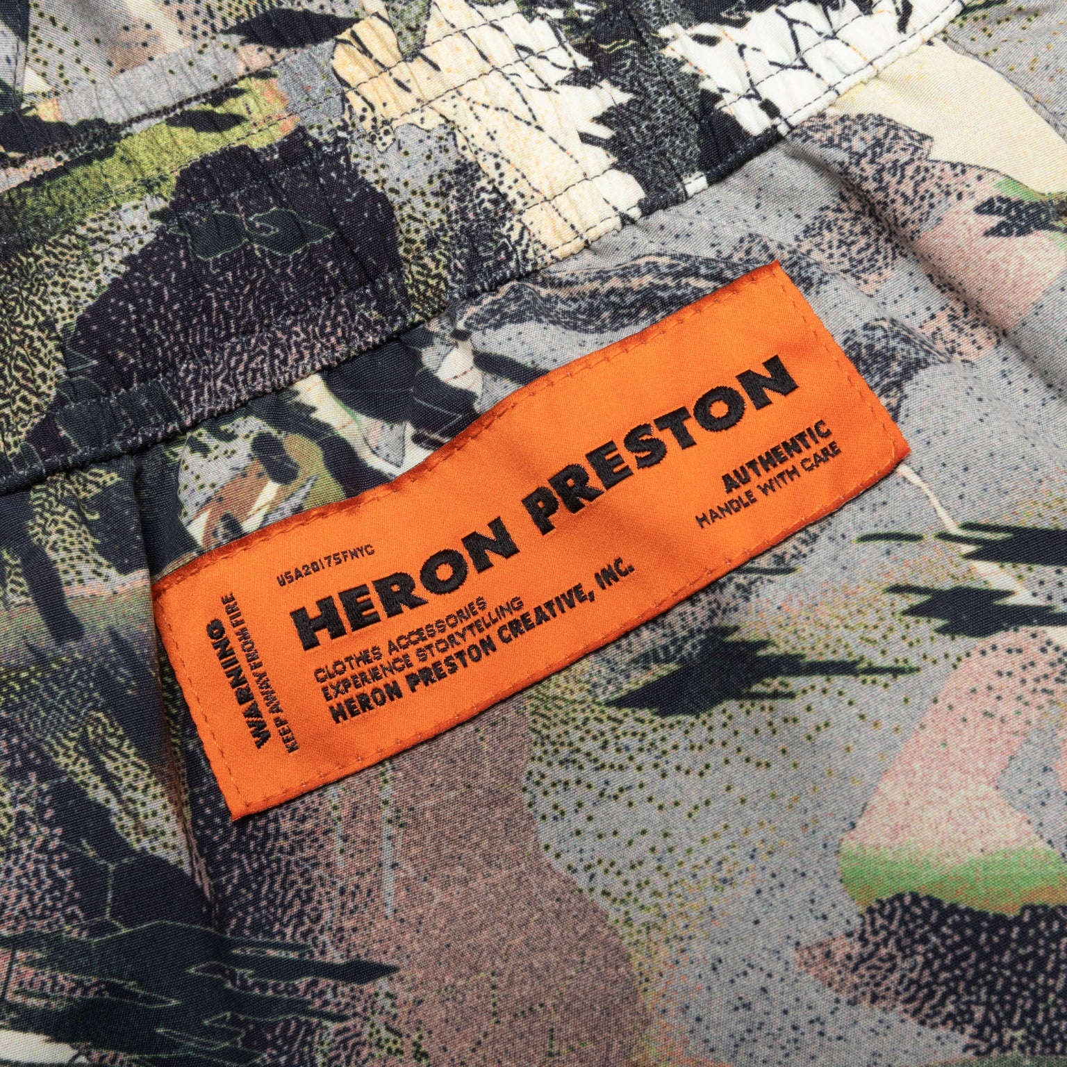 HERON PRESTON NYLON SWIMSHORTS - CAMOUFLAGE GREEN - 3