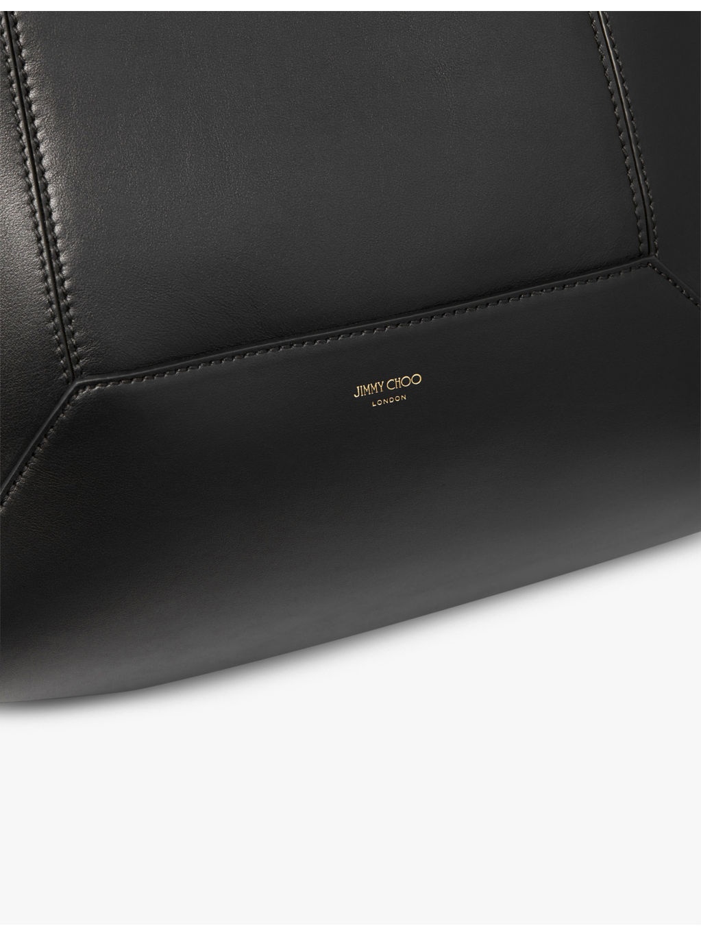 Diamond logo-embossed medium leather tote bag - 2