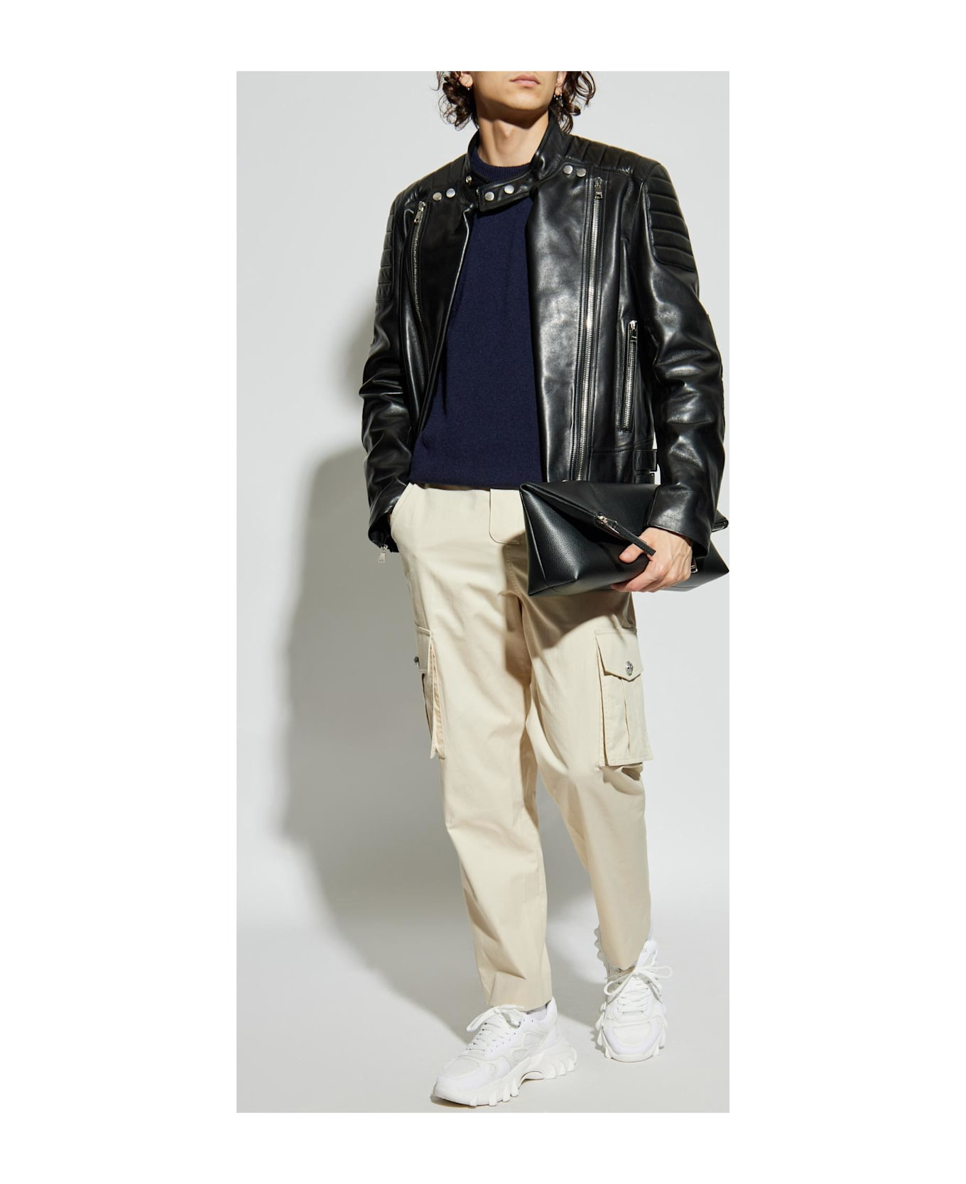 Balmain Sweater With Snap Fastening On The Shoulder - 2