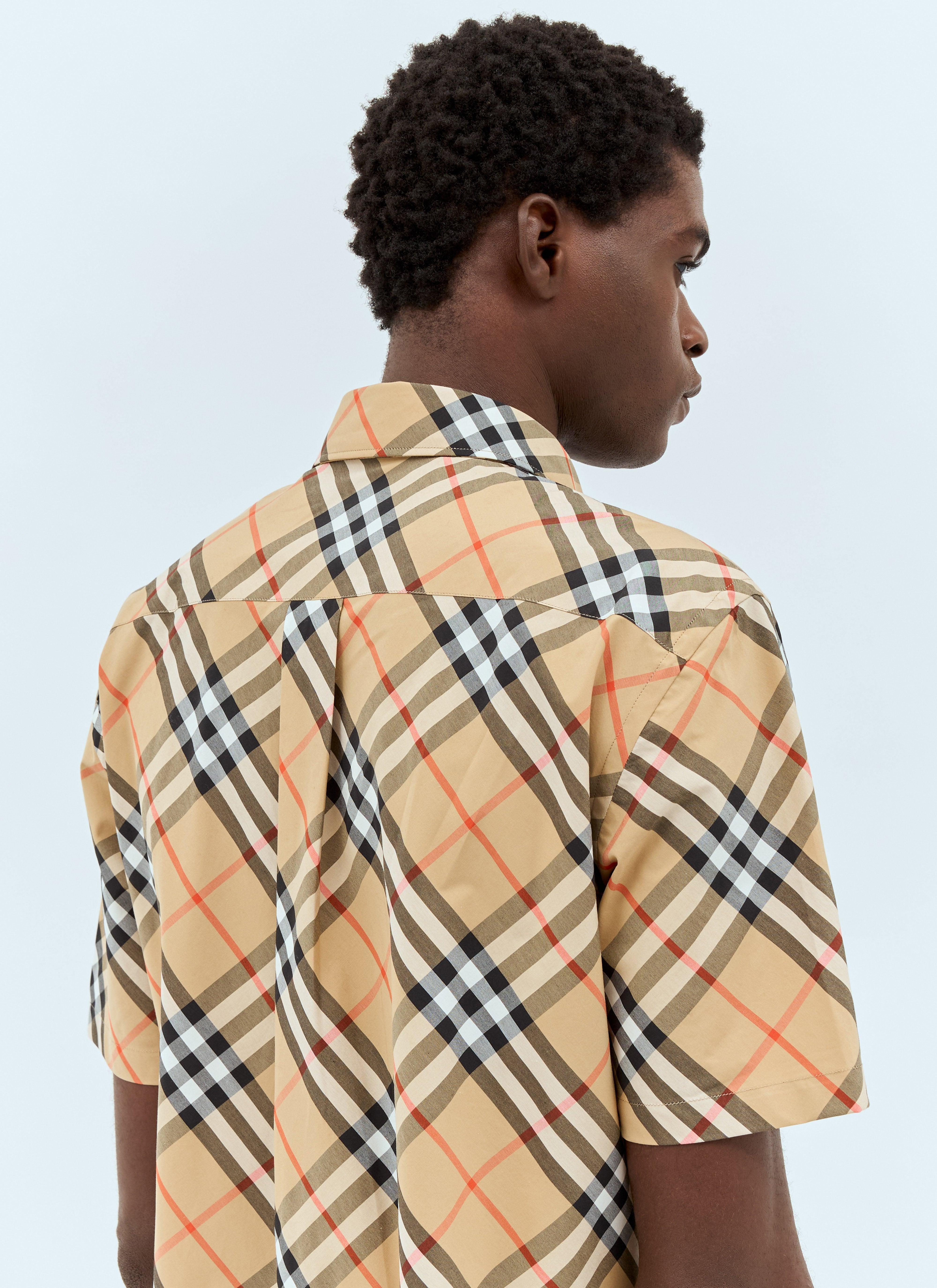 Burberry Men Check Poplin Shirt - 3