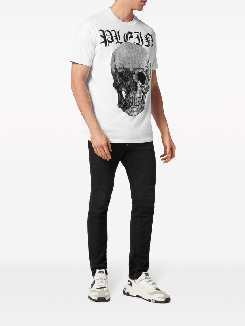 PHILIPP PLEIN Crystals Skull cotton T-shirt outlook