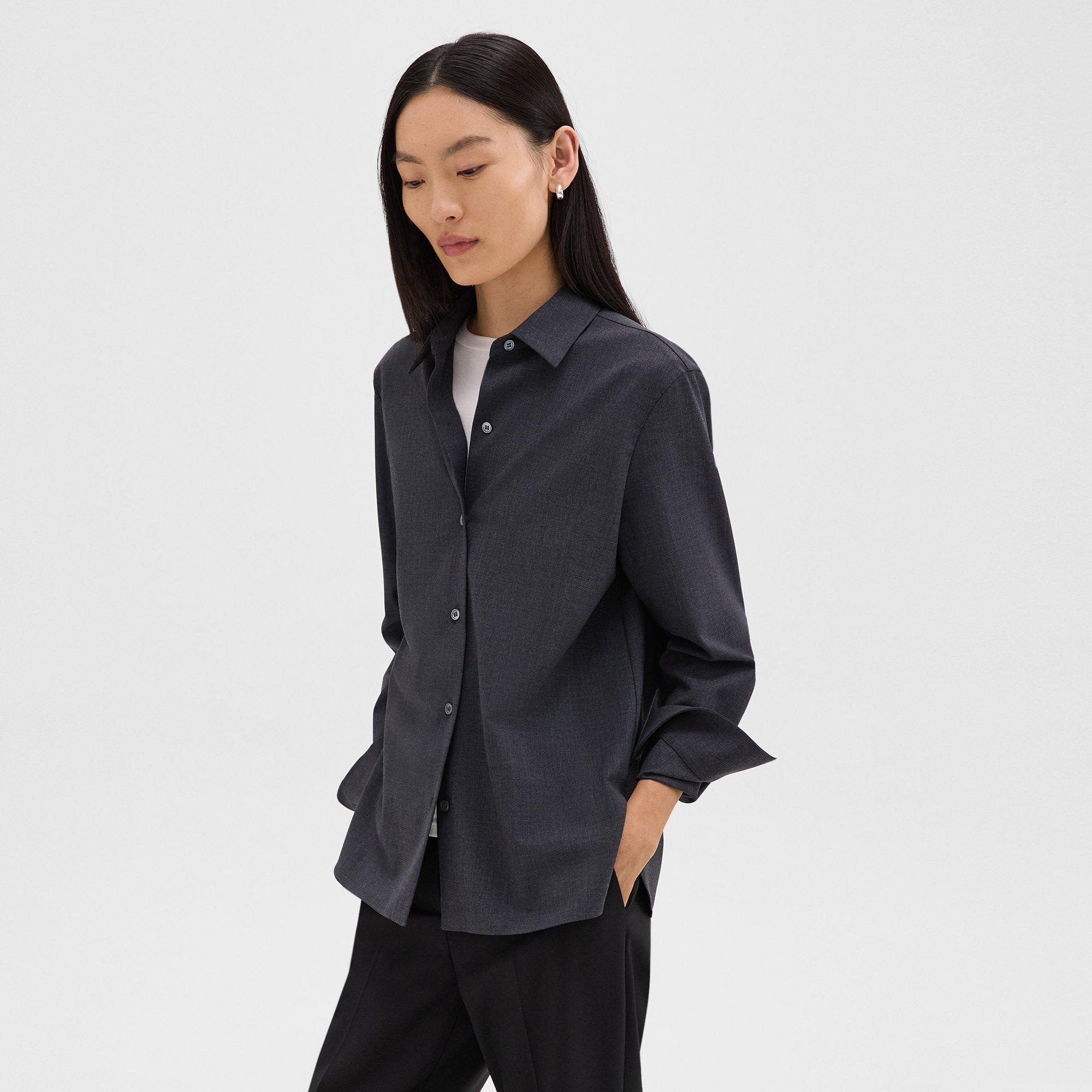 Straight Shirt in Good Wool - 3