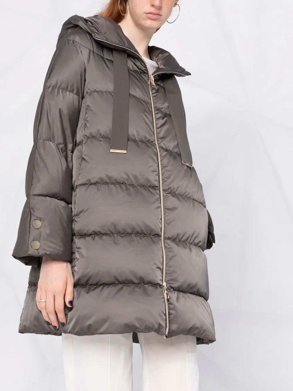 Herno Women "A-Shape" Hooded Jacket - 2