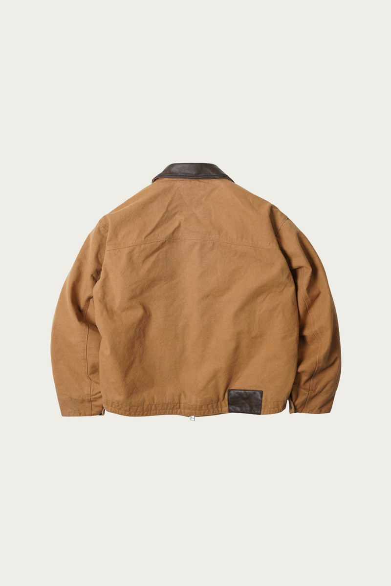 FrizmWORKS Heavy Canvas Destroyed Work Jacket - Tan outlook