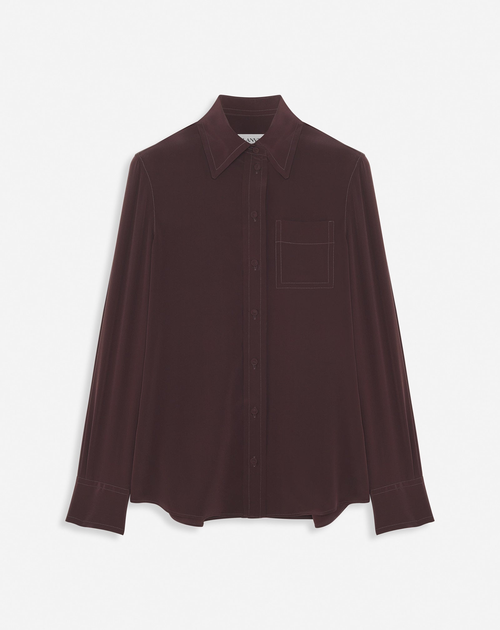CLASSIC CREPE DE CHINE SHIRT - 1