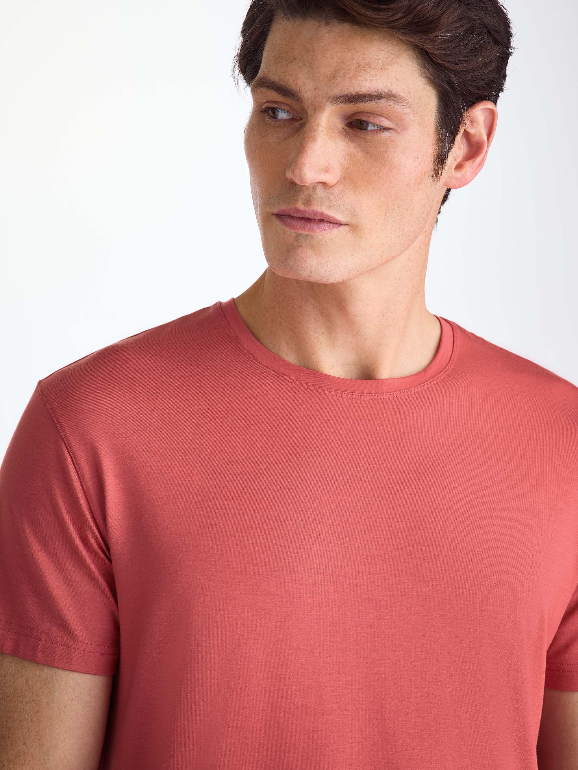 Men's T-Shirt Basel Micro Modal Stretch Apple Red - 5