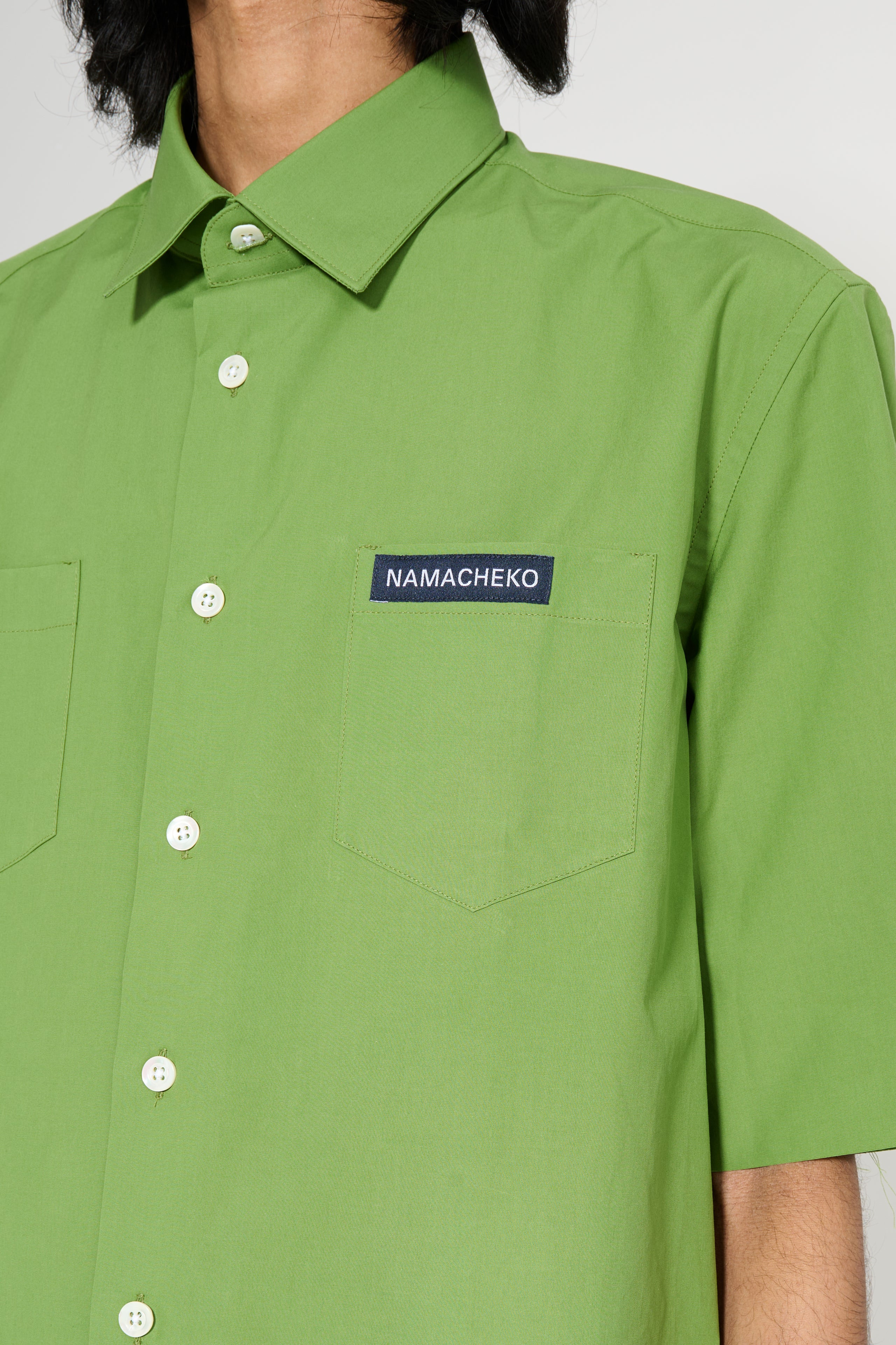 NAMACHEKO SHORT SLEEVE GUARDIA SHIRT GRASS GREEN - 5