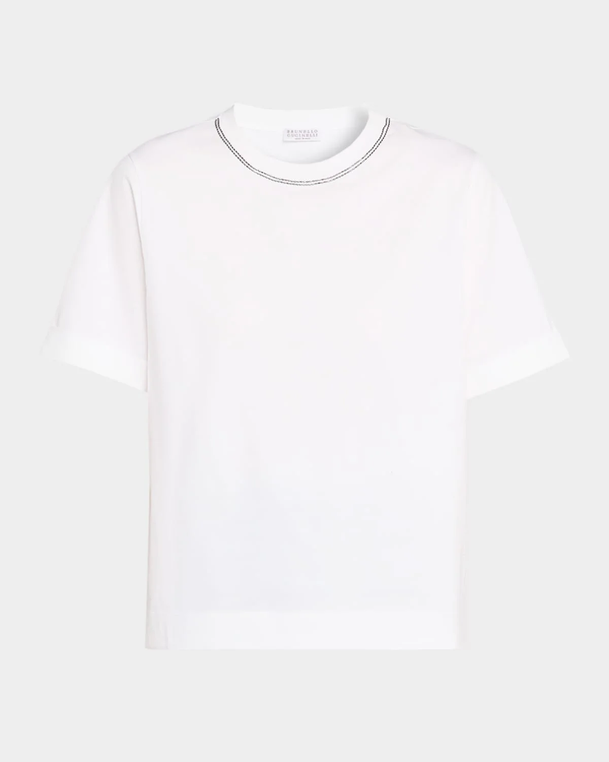 Monili Short-Sleeve Cotton T-Shirt - 1