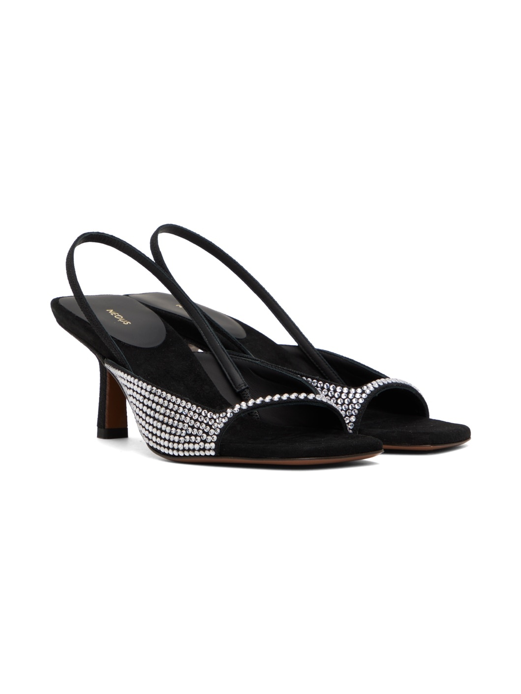 Black Kamui Heeled Sandals - 4