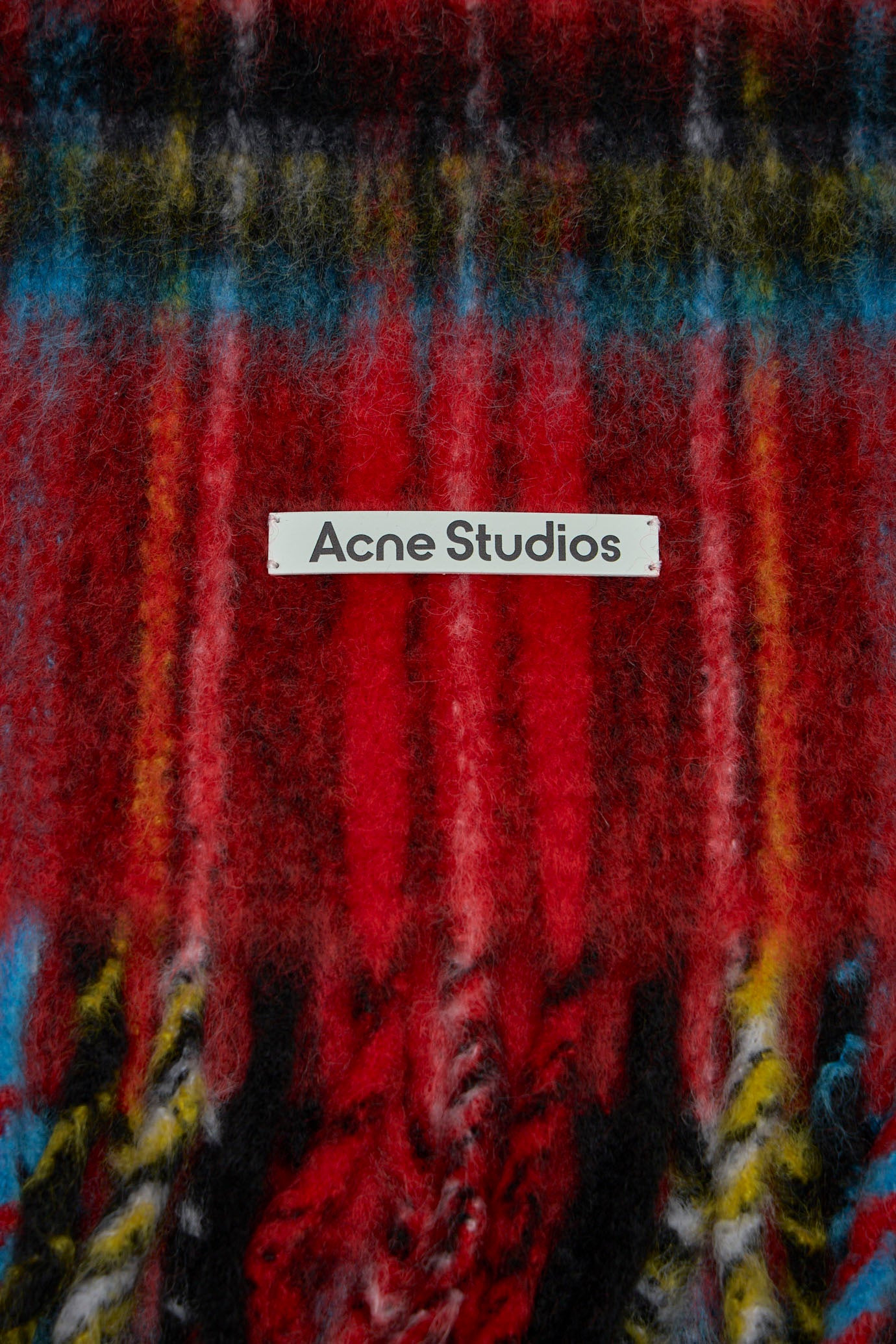 Mohair Check Scarf - 3