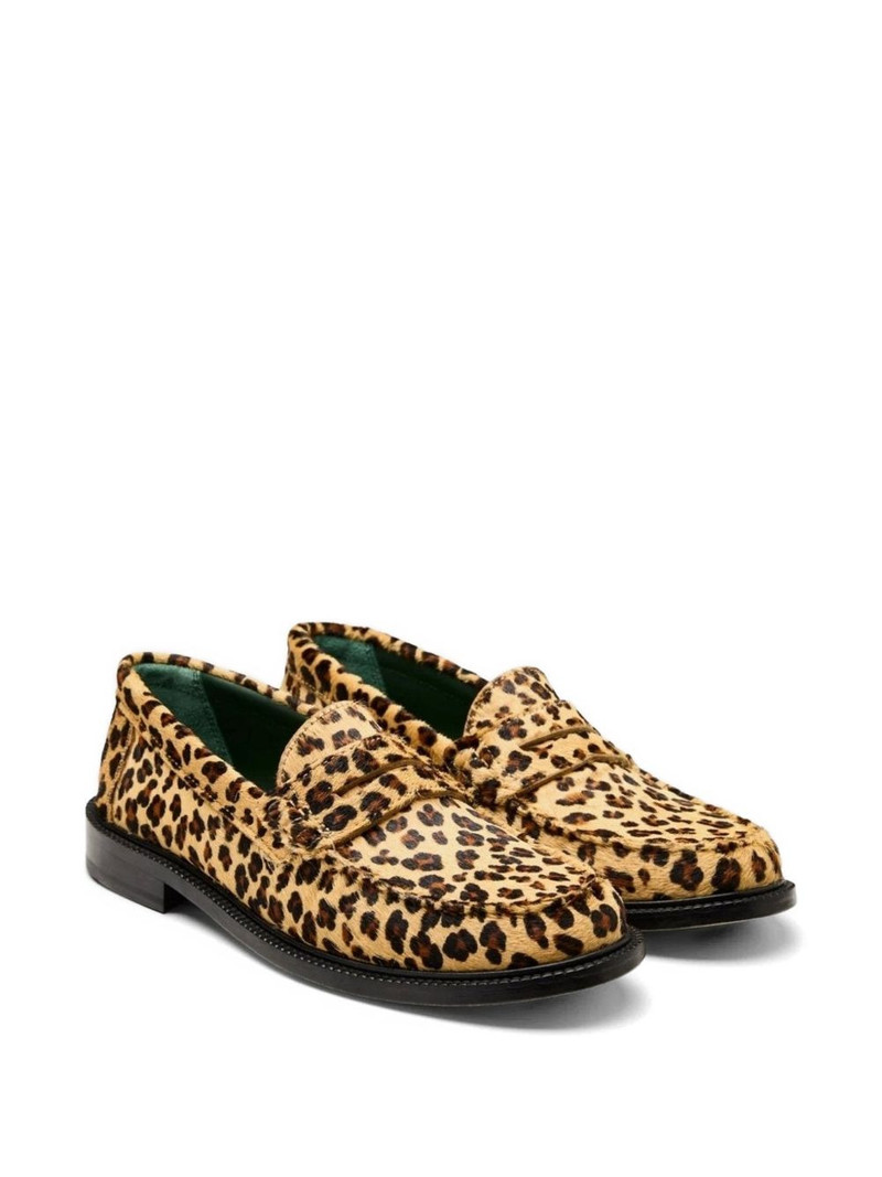 VINNY’s leopard yardee moccasin loafers outlook