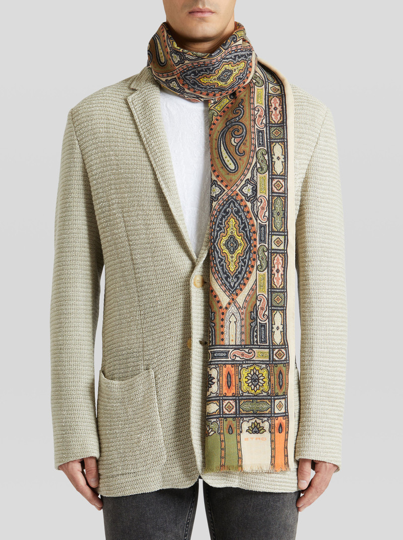 Etro ORNAMENTAL PAISLEY WOOL AND SILK SCARF outlook